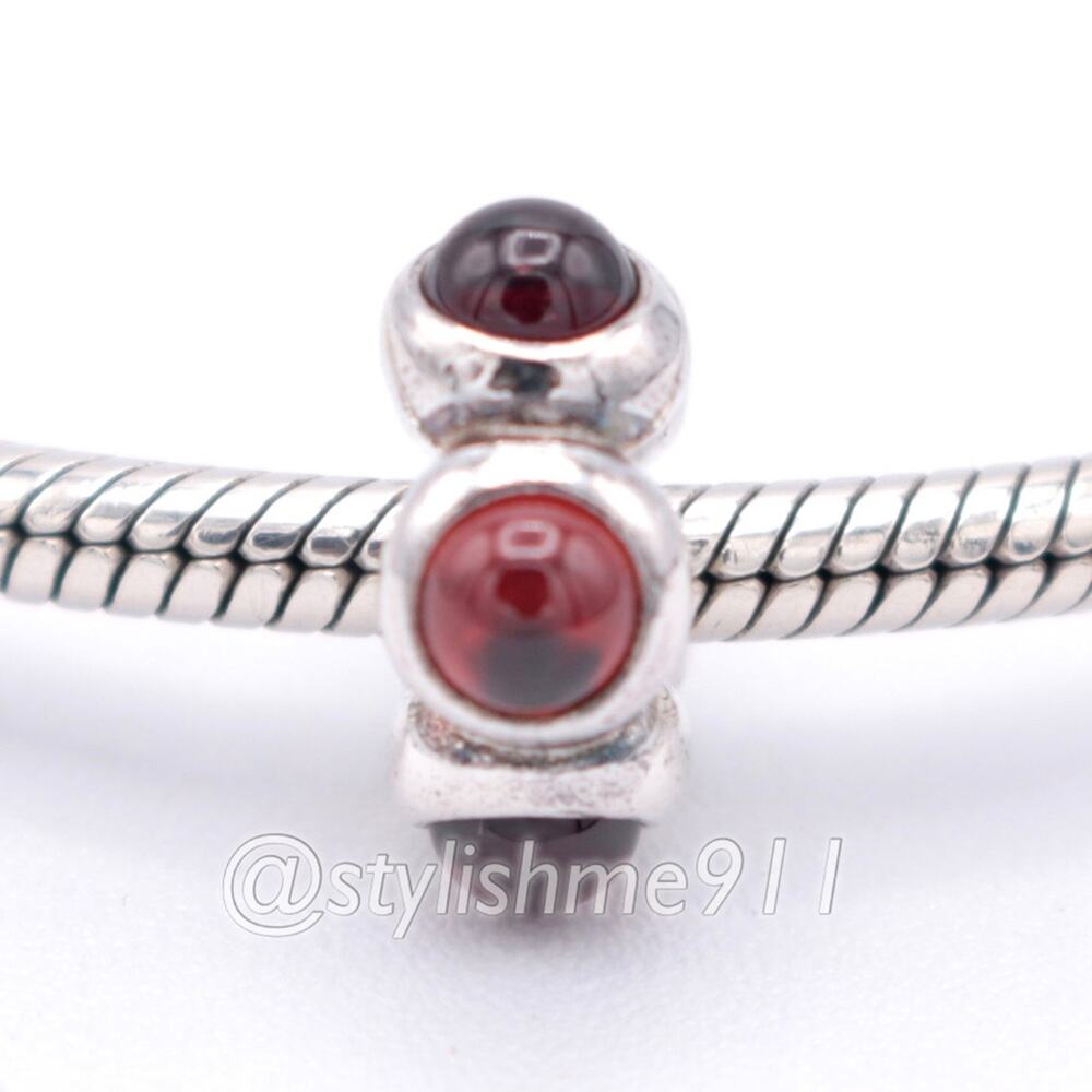 Authentic PANDORA Garnet Cabochon Charm - 790538GR - Picture 3 of 9
